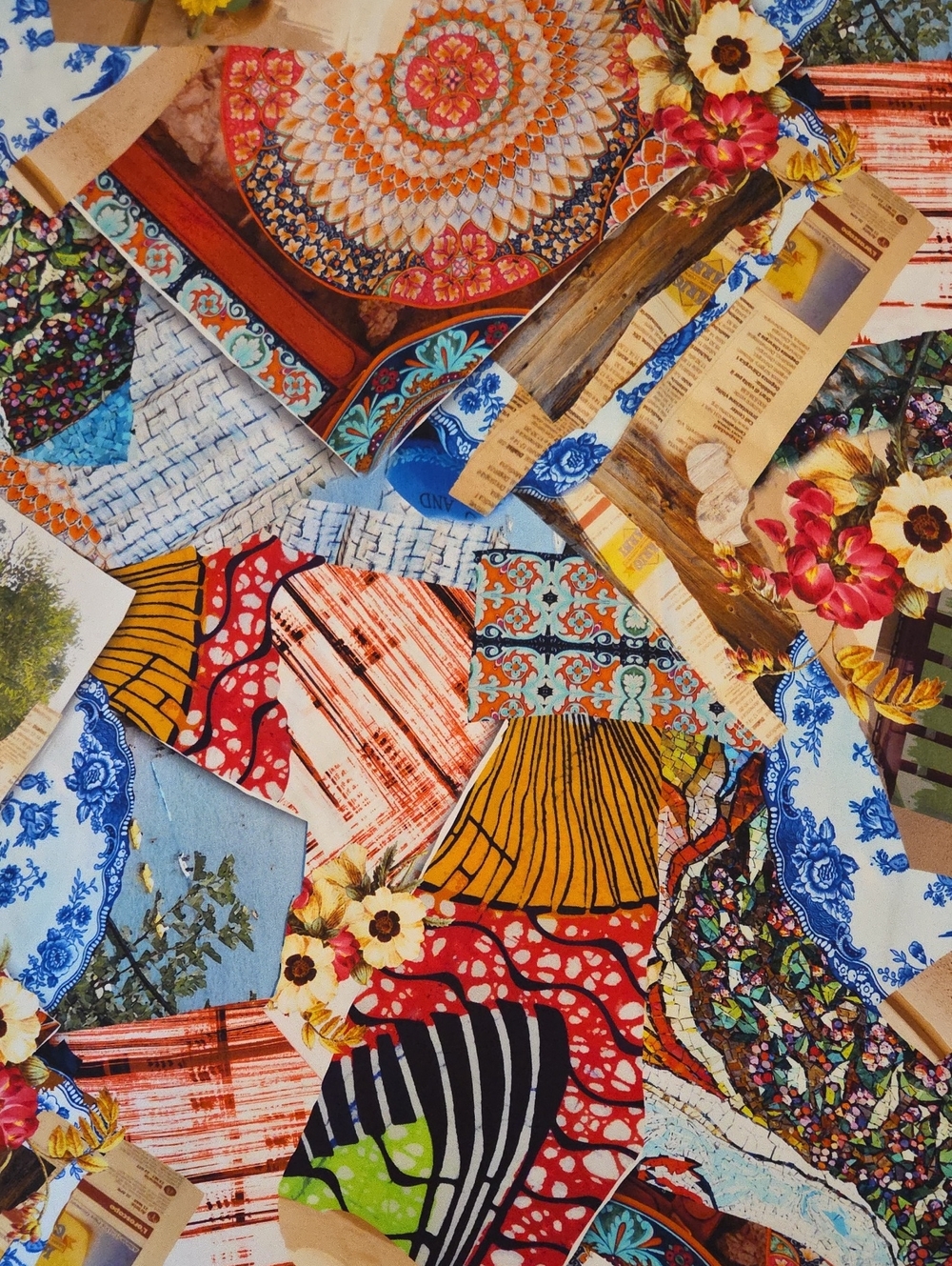 Large Square Silk Scarf - Picture 2 of 3